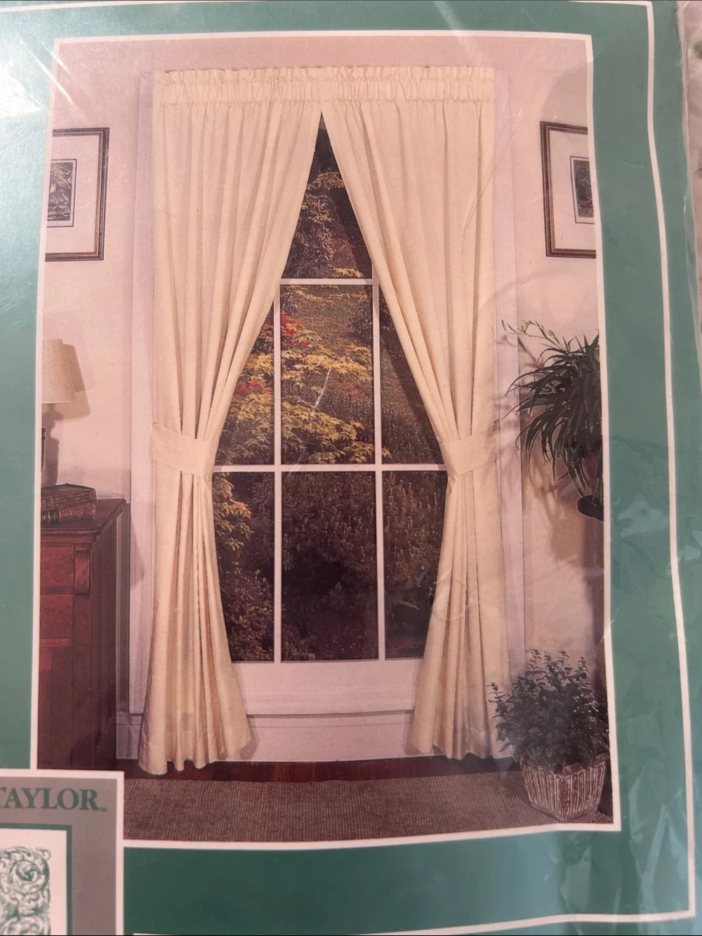 ✨ VINTAGE ASHLEY TAYLOR ECRU TAILORED CURTAIN PANELS — ONE PAIR | NIP